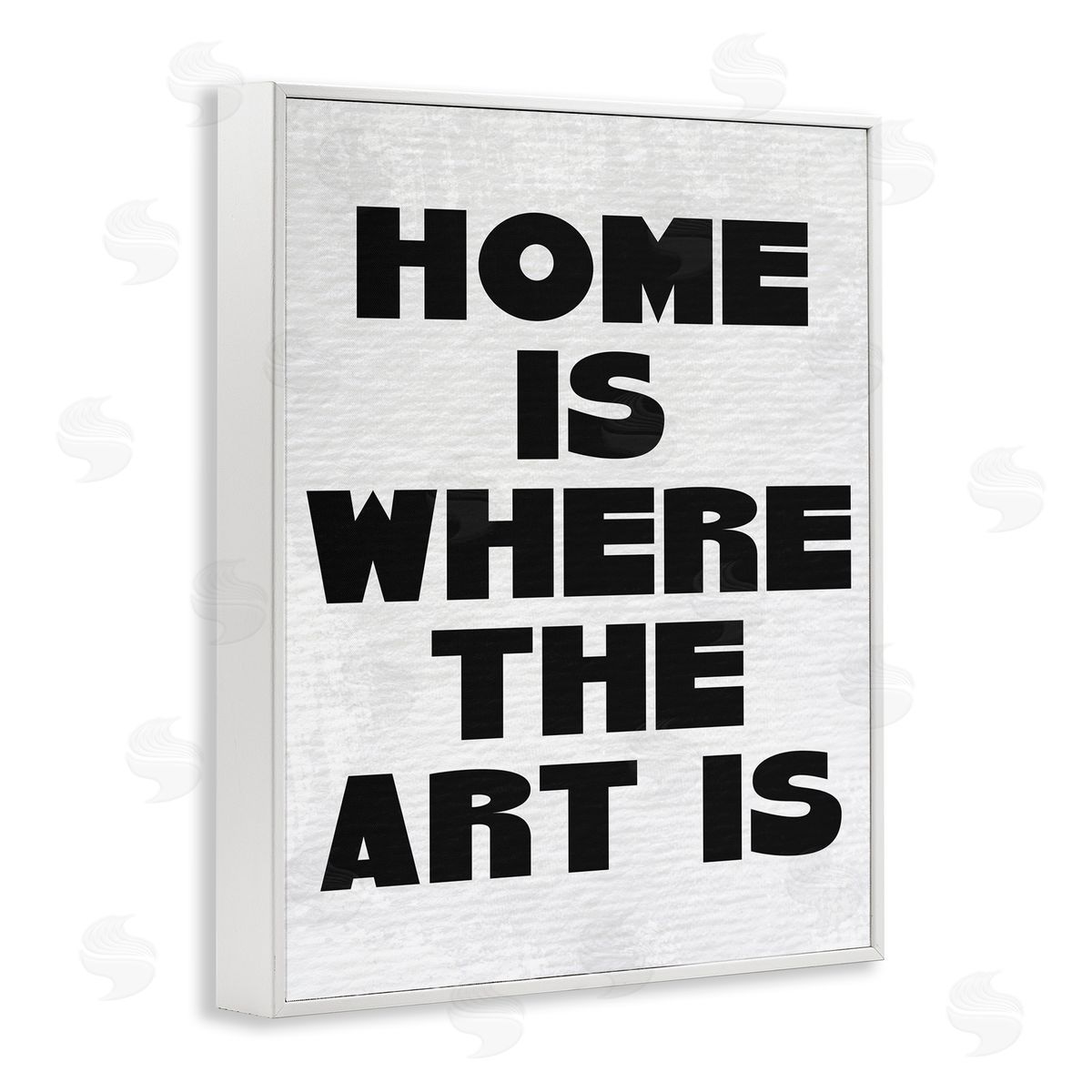 Stupell Studio Home Is Where Art Is Minimal White Framed Giclee Wall Art