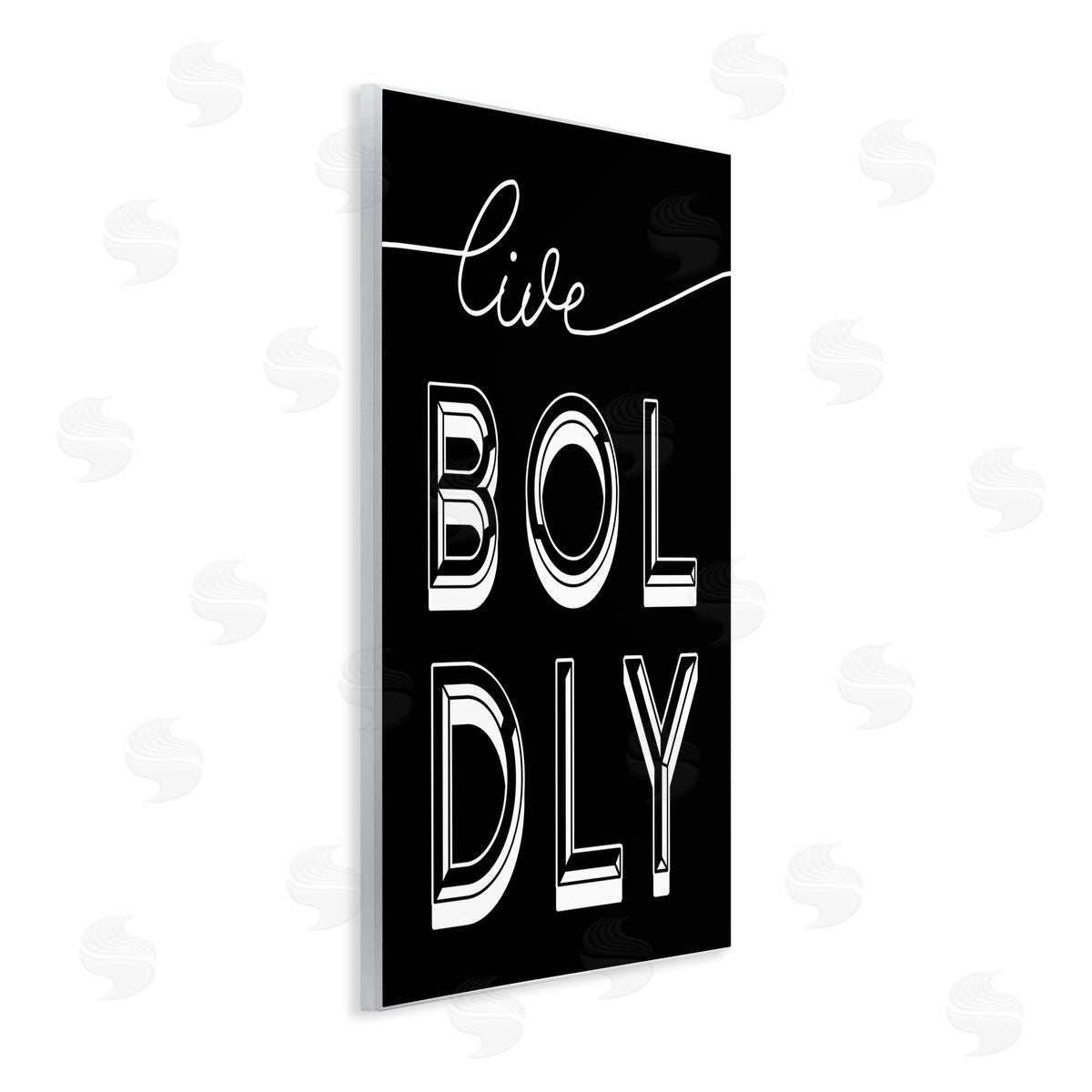 Stupell Studio Live Boldly Text Pop Typography Wall Plaque Art