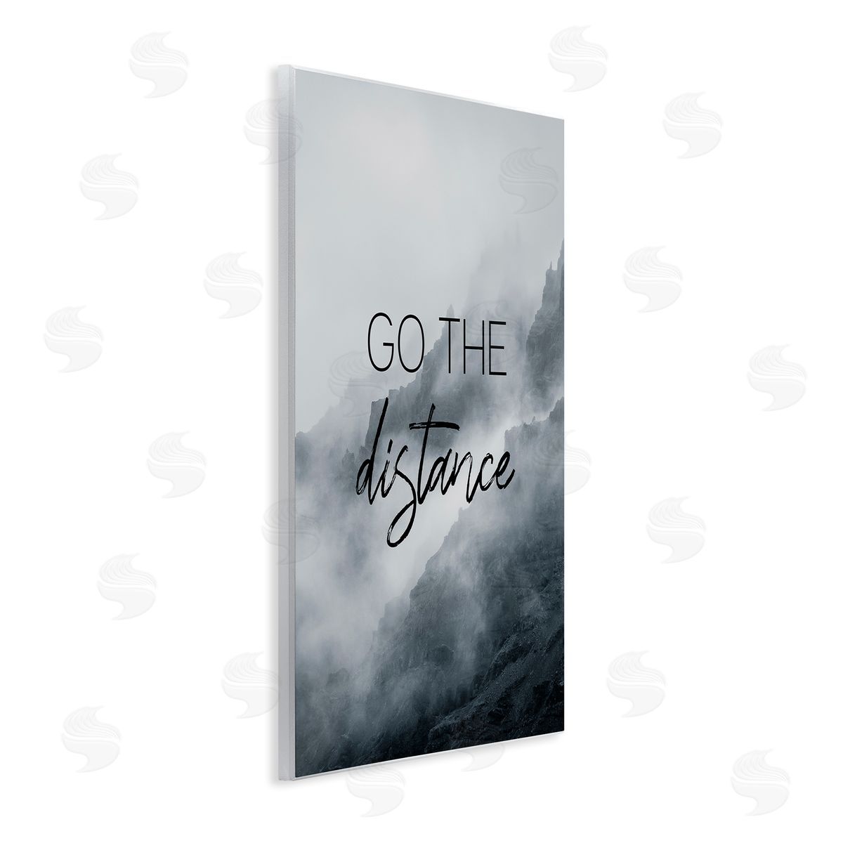 Stupell Studio Go The Distance Foggy Mountain Wall Plaque Art