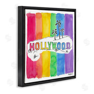 Mark Higden | Vibrant Hollywood Hills Watercolor Rainbow