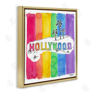 Mark Higden | Vibrant Hollywood Hills Watercolor Rainbow