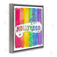 Mark Higden | Vibrant Hollywood Hills Watercolor Rainbow