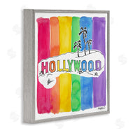 Mark Higden | Vibrant Hollywood Hills Watercolor Rainbow