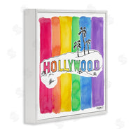 Mark Higden | Vibrant Hollywood Hills Watercolor Rainbow