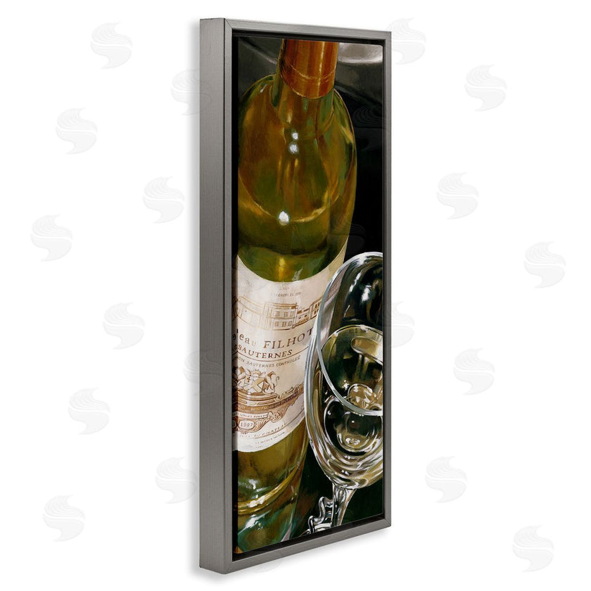 Stefano Ferreri | White Wine Glass Realistic Painting