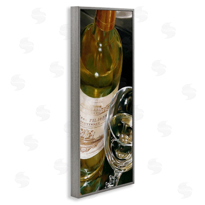 Stefano Ferreri | White Wine Glass Realistic Painting