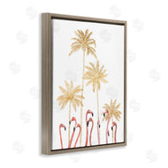 Ziwei Li | Flamingoes Golden Palm Trees