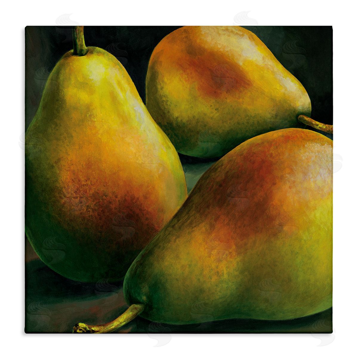 Stefania Mottinelli Yellow Pear Realistic Painting Canvas Wall Art