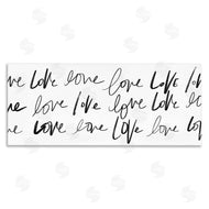 SD Graphics Studio | Love You Repeated Text Minimal Script