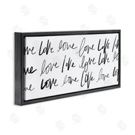 SD Graphics Studio | Love You Repeated Text Minimal Script