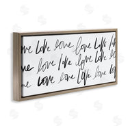 SD Graphics Studio | Love You Repeated Text Minimal Script