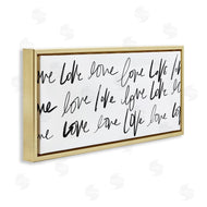 SD Graphics Studio | Love You Repeated Text Minimal Script