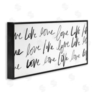 SD Graphics Studio | Love You Repeated Text Minimal Script
