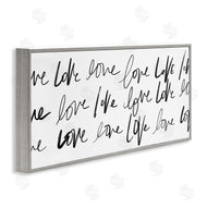 SD Graphics Studio | Love You Repeated Text Minimal Script