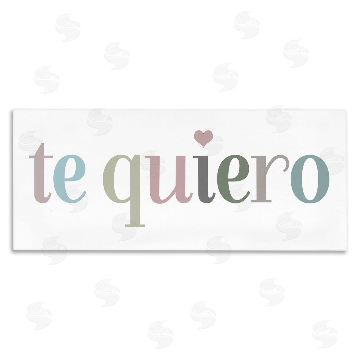 Te Quiero Romantic Spanish Canvas Wall Art, Home Decor by SD Graphics Studio
