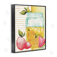 Elizabeth Medley | Iced Lemonade Pitcher Abstract Lemon