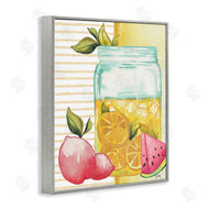 Elizabeth Medley | Iced Lemonade Pitcher Abstract Lemon