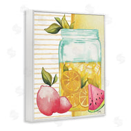 Elizabeth Medley | Iced Lemonade Pitcher Abstract Lemon
