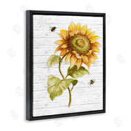 Patricia Pinto | Rustic Sunflower Roaming Honey Bee