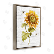 Patricia Pinto | Rustic Sunflower Roaming Honey Bee