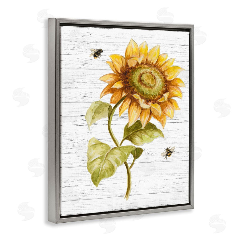 Patricia Pinto | Rustic Sunflower Roaming Honey Bee