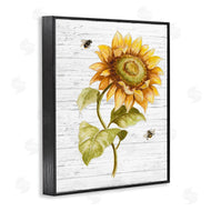 Patricia Pinto | Rustic Sunflower Roaming Honey Bee