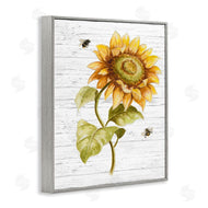 Patricia Pinto | Rustic Sunflower Roaming Honey Bee