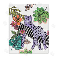 Patricia Pinto | Abstract Purple Leopard Jungle Tree