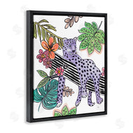 Patricia Pinto | Abstract Purple Leopard Jungle Tree