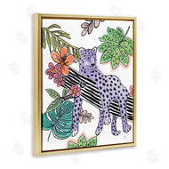 Patricia Pinto | Abstract Purple Leopard Jungle Tree