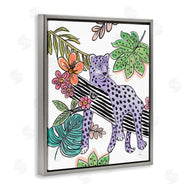 Patricia Pinto | Abstract Purple Leopard Jungle Tree