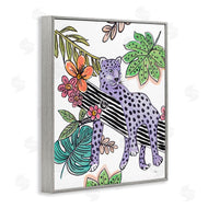 Patricia Pinto | Abstract Purple Leopard Jungle Tree
