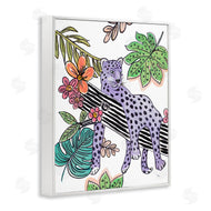 Patricia Pinto | Abstract Purple Leopard Jungle Tree