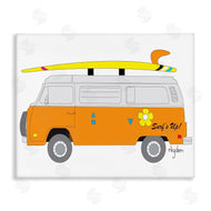 Mark Higden | Retro Orange Beach Cruiser Surf