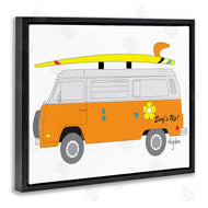 Mark Higden | Retro Orange Beach Cruiser Surf