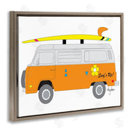 Mark Higden | Retro Orange Beach Cruiser Surf