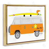 Mark Higden | Retro Orange Beach Cruiser Surf