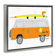 Mark Higden | Retro Orange Beach Cruiser Surf