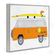 Mark Higden | Retro Orange Beach Cruiser Surf