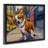 CR Townsend | City Dog Walk Pet Painting