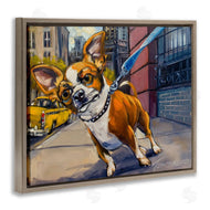 CR Townsend | City Dog Walk Pet Painting