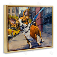 CR Townsend | City Dog Walk Pet Painting