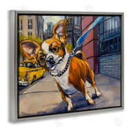 CR Townsend | City Dog Walk Pet Painting