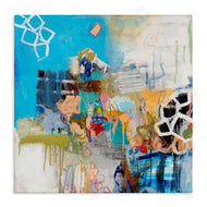 Jeffrey Tover | Vibrant Square Abstraction Energetic Design
