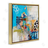 Jeffrey Tover | Vibrant Square Abstraction Energetic Design