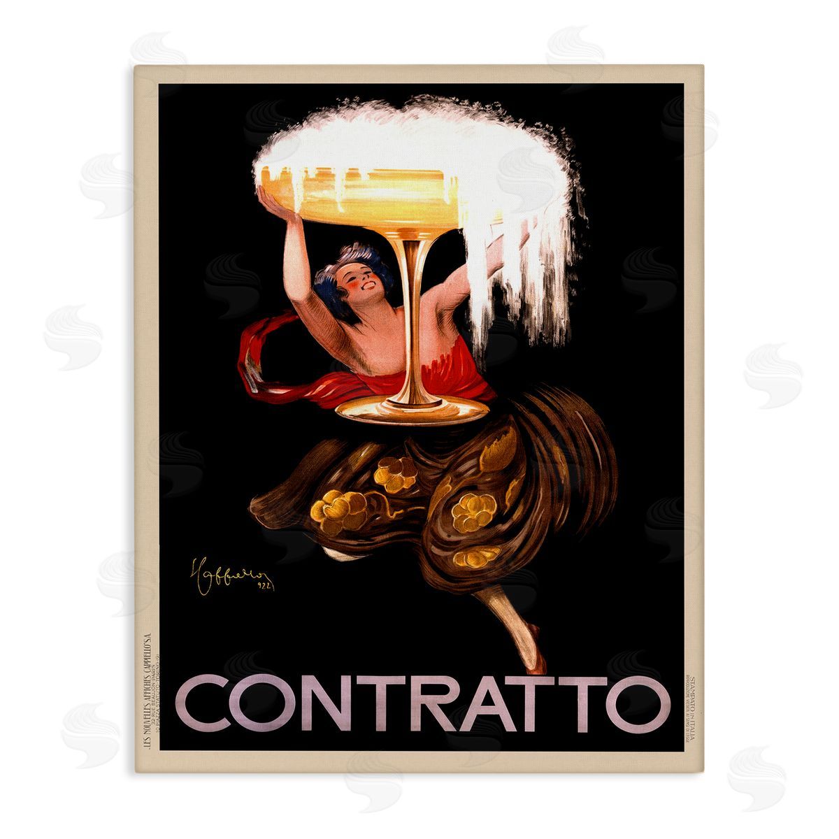 Anonymous Vintage Vermouth Cocktail Advertisement Canvas Wall Art