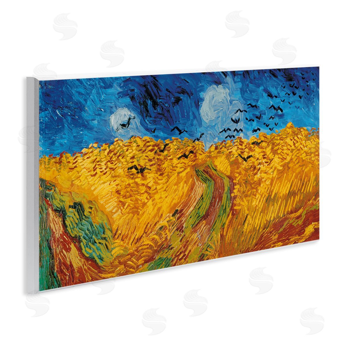 Wheat Field with Crows Classic Wood Plaque Wall Art, Home Decor by Vincent Van Gogh
