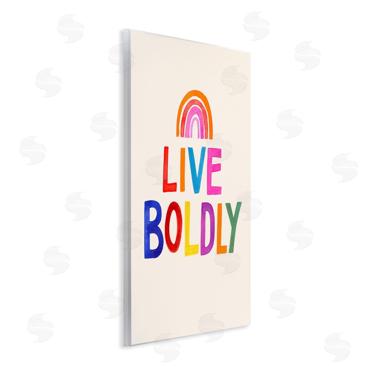 Victoria Barnes Live Boldly Rainbow Letters Wall Plaque Art