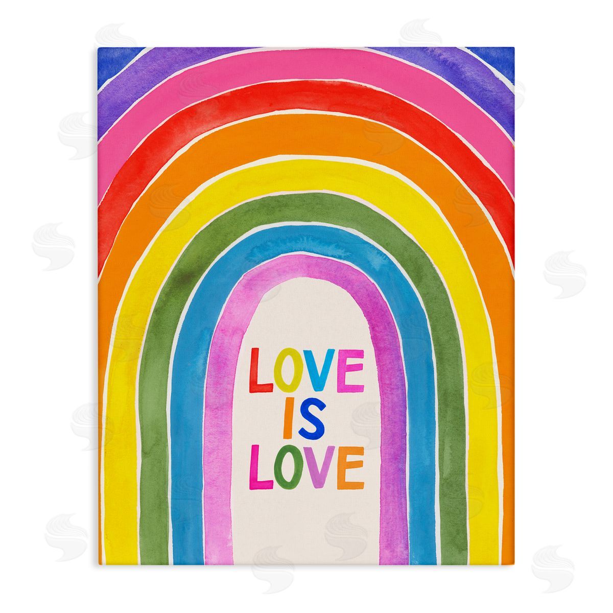 Victoria Barnes Love Is Love Rainbow Arches Canvas Wall Art
