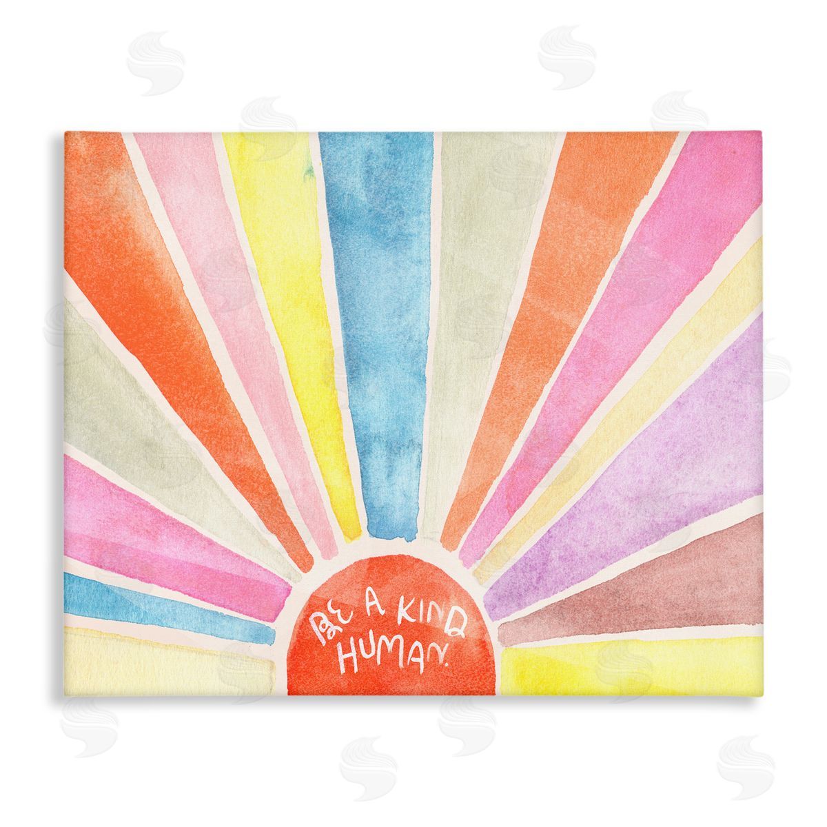 Jennifer Paxton Parker Be a Kind Human Sunbursts Canvas Wall Art